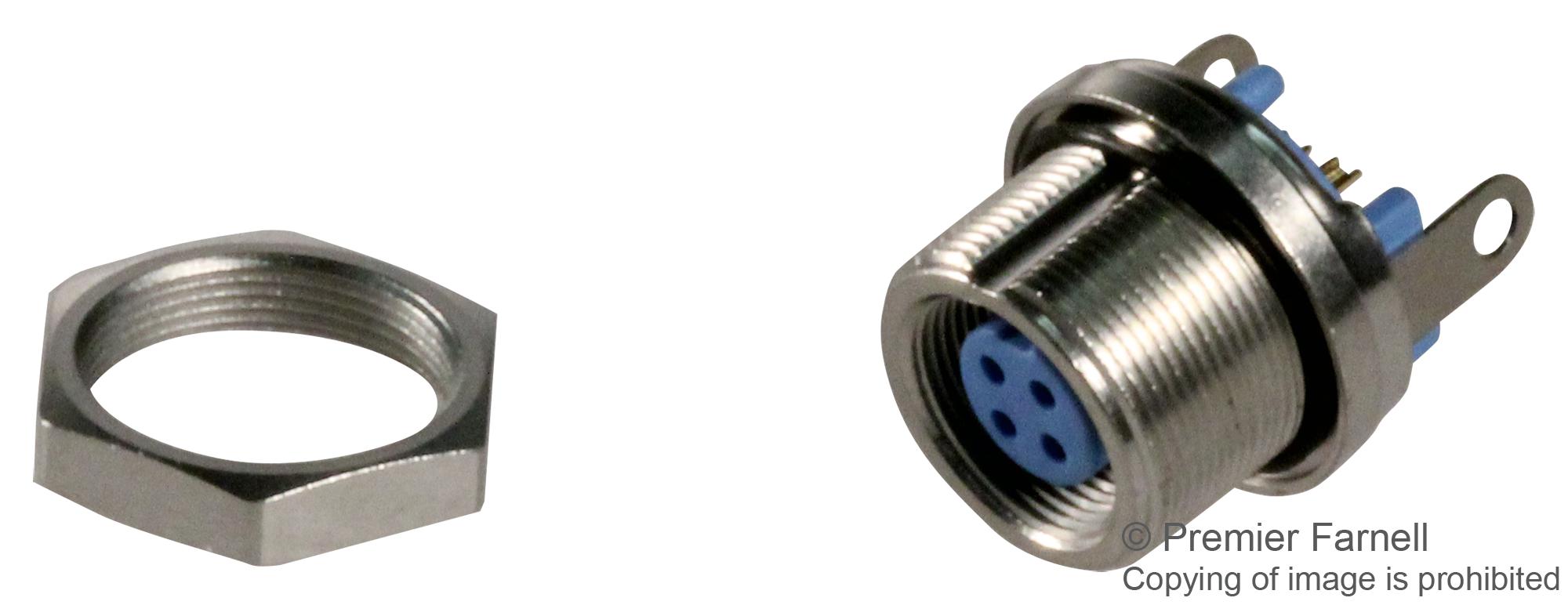 T01-0580-S04 SOCKET, PANEL MOUNT, 4WAY TE CONNECTIVITY