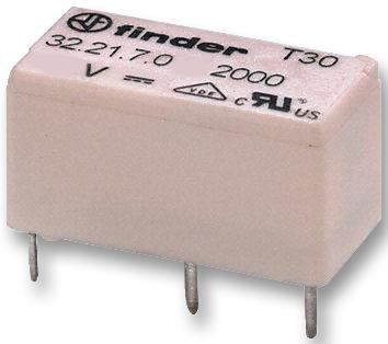 32.21.7.005.2300 RELAY, SPST-NO, 250VAC, 6A FINDER