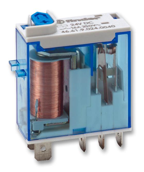 46.61.8.024.0040 RELAY, SPDT, 250VAC, 16A FINDER