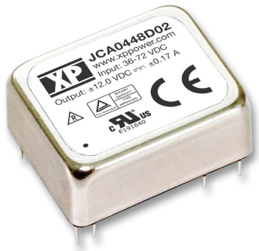 JCA0424S03 CONVERTER, DC/DC, 1O/P, 4W, 3.3V XP POWER