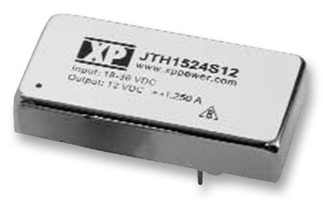 JTH1524S12 CONVERTER, DC/DC, 1O/P, 15W, 12V XP POWER