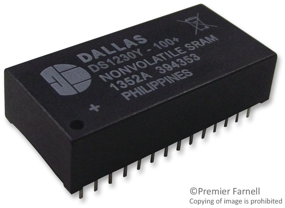 DS1230Y-100+ NVSRAM, 256K, FULLY STATIC, 1230 MAXIM INTEGRATED / ANALOG DEVICES