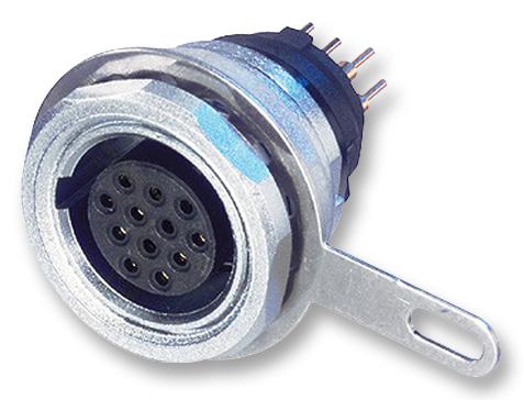 MPF12-V SOCKET, PANEL MOUNT, PCB, 12POLE NEUTRIK