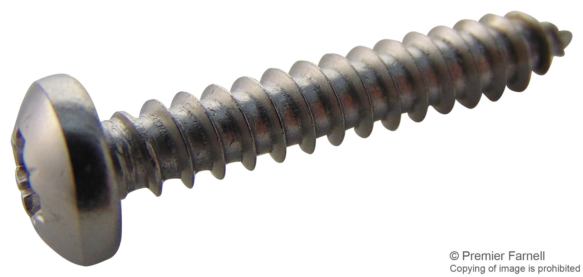 N81.000 PRA2ABS100- SCREW, POZI PAN, STEEL, A2, #8X1, PK100 TR FASTENINGS