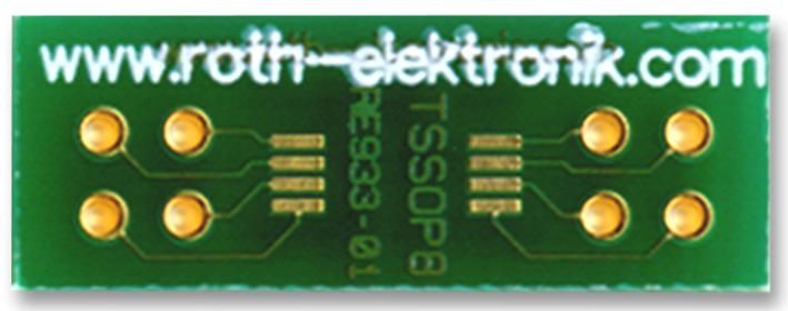 RE933-01 ADAPTOR, SMD, TSSOP-8, 0.65MM ROTH ELEKTRONIK