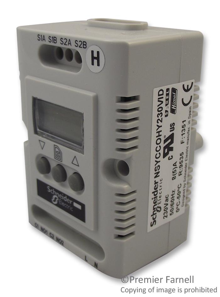NSYCCOHY230VID HUMIDITY CONTROLLER, 110-240V, HR 20-80% SCHNEIDER ELECTRIC