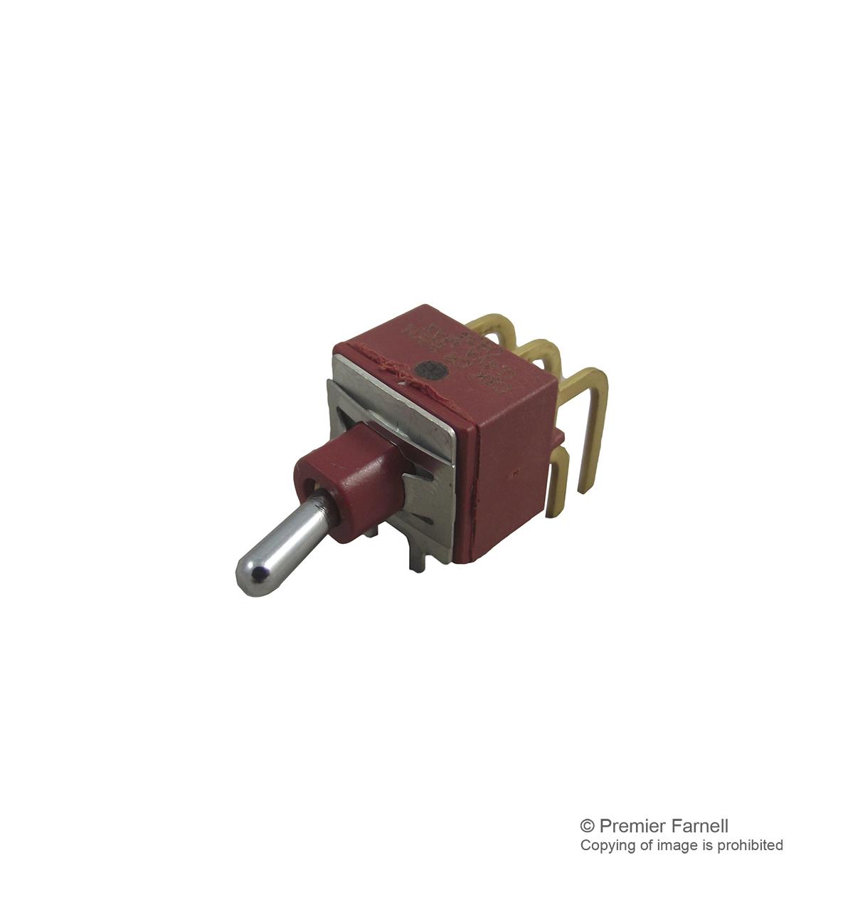 E201MD1ABE SWITCH, DPDT, R/A, PCB, ON-ON C&K COMPONENTS