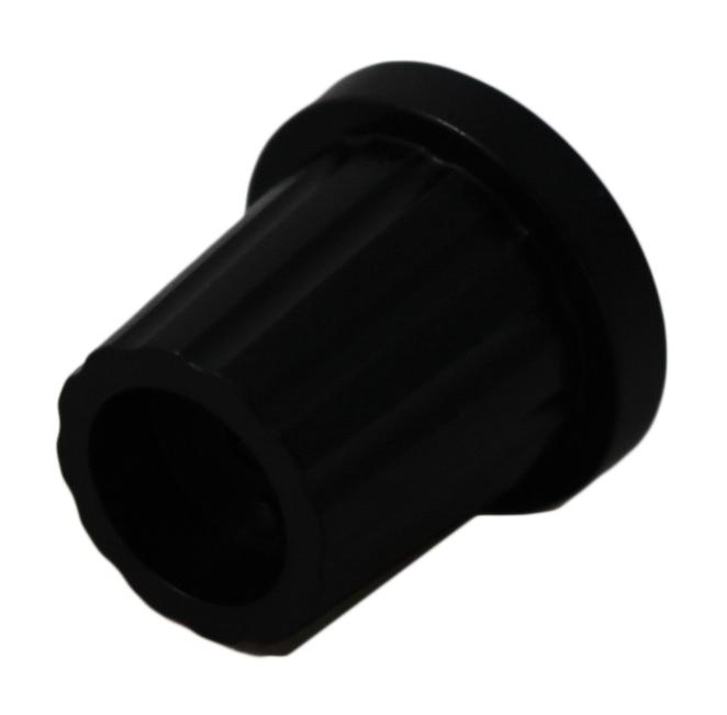 CP-AA19A-D(6.4)/B6 KNOB, 19MM, BLACK, 6.4 DIA SHAFT MULTICOMP