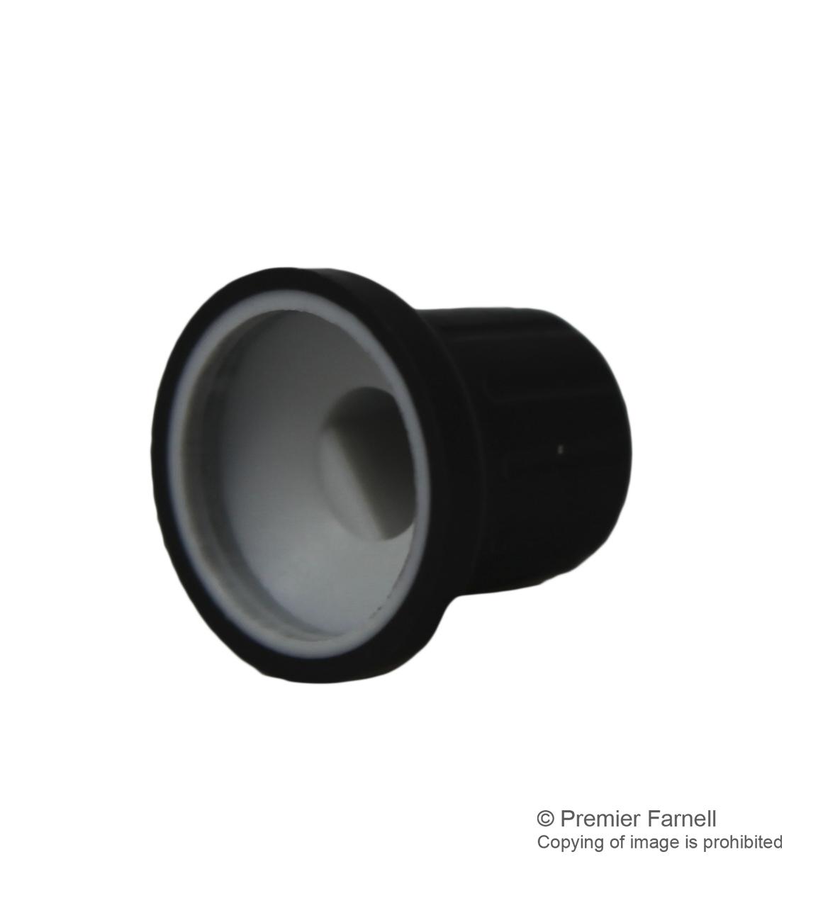 CR-BAB-6-D KNOB, 15.7MM, BLACK, NO LINE MULTICOMP