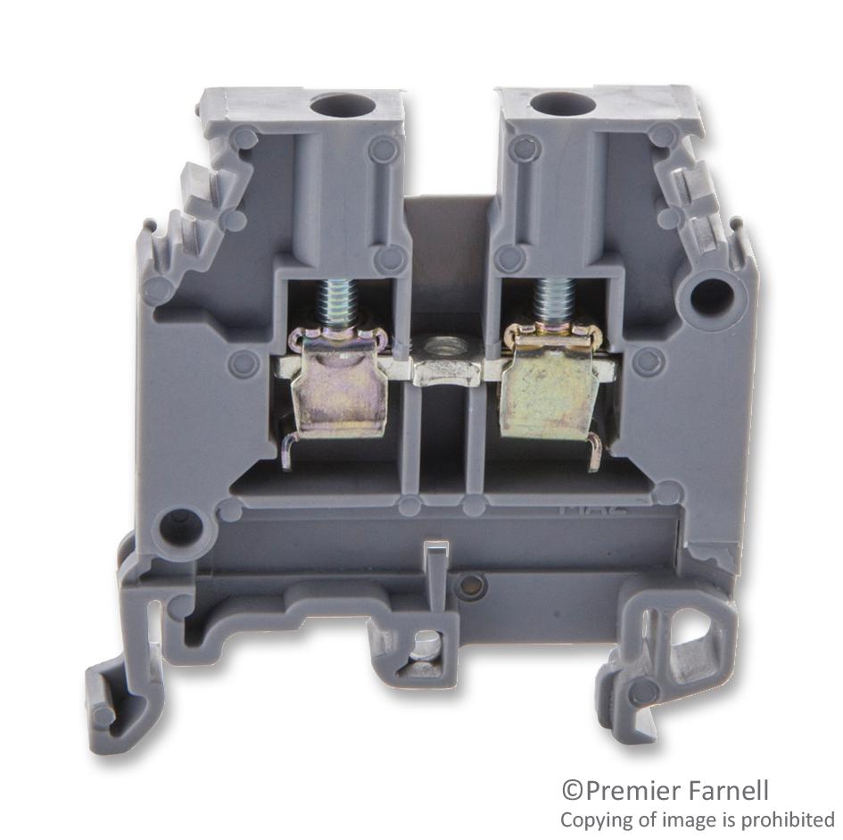 011511607 TERMINAL BLOCK, DIN RAIL, M4/6, 22-10AWG ENTRELEC - TE CONNECTIVITY