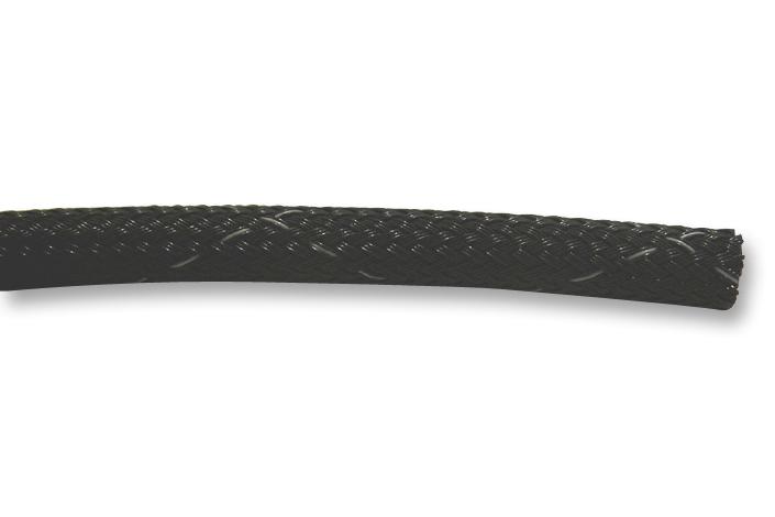 GRP1103/4 BK005 BRAIDED SLEEVING, PE, 12.7MM, BLACK ALPHA WIRE