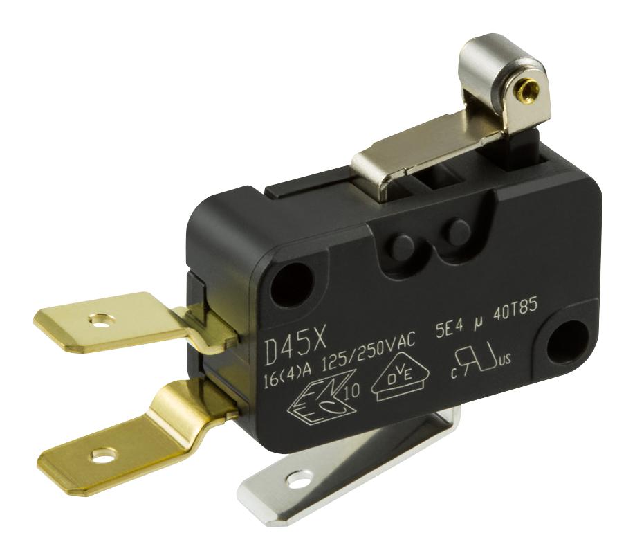 D459-V3RA MICROSWITCH, SPDT, LEVER, 16A, 250VAC ZF ELECTRONICS