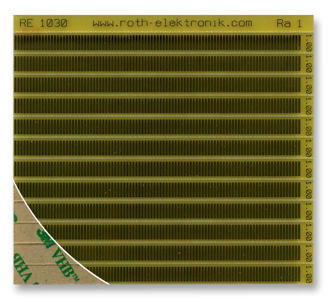 RE1030 CONTACT STRIPS, SELF-ADHES, 1.00MM ROTH ELEKTRONIK