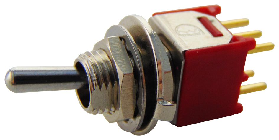 2MD2T1B5M2RE SWITCH, TOGGLE, DPDT, ON-MOM MULTICOMP PRO