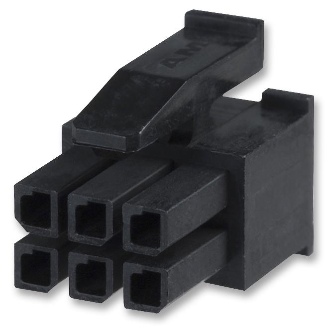 794617-6 HOUSING, RECEPTACLE, 2 ROW, 6 WAY, NYLON AMP - TE CONNECTIVITY
