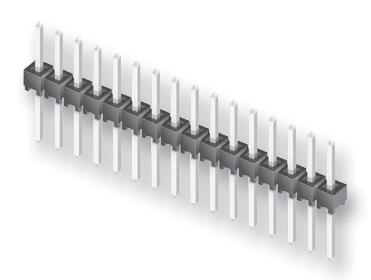 TSW-106-07-L-S HEADER, 2.54MM, SINGLE, 6WAY SAMTEC