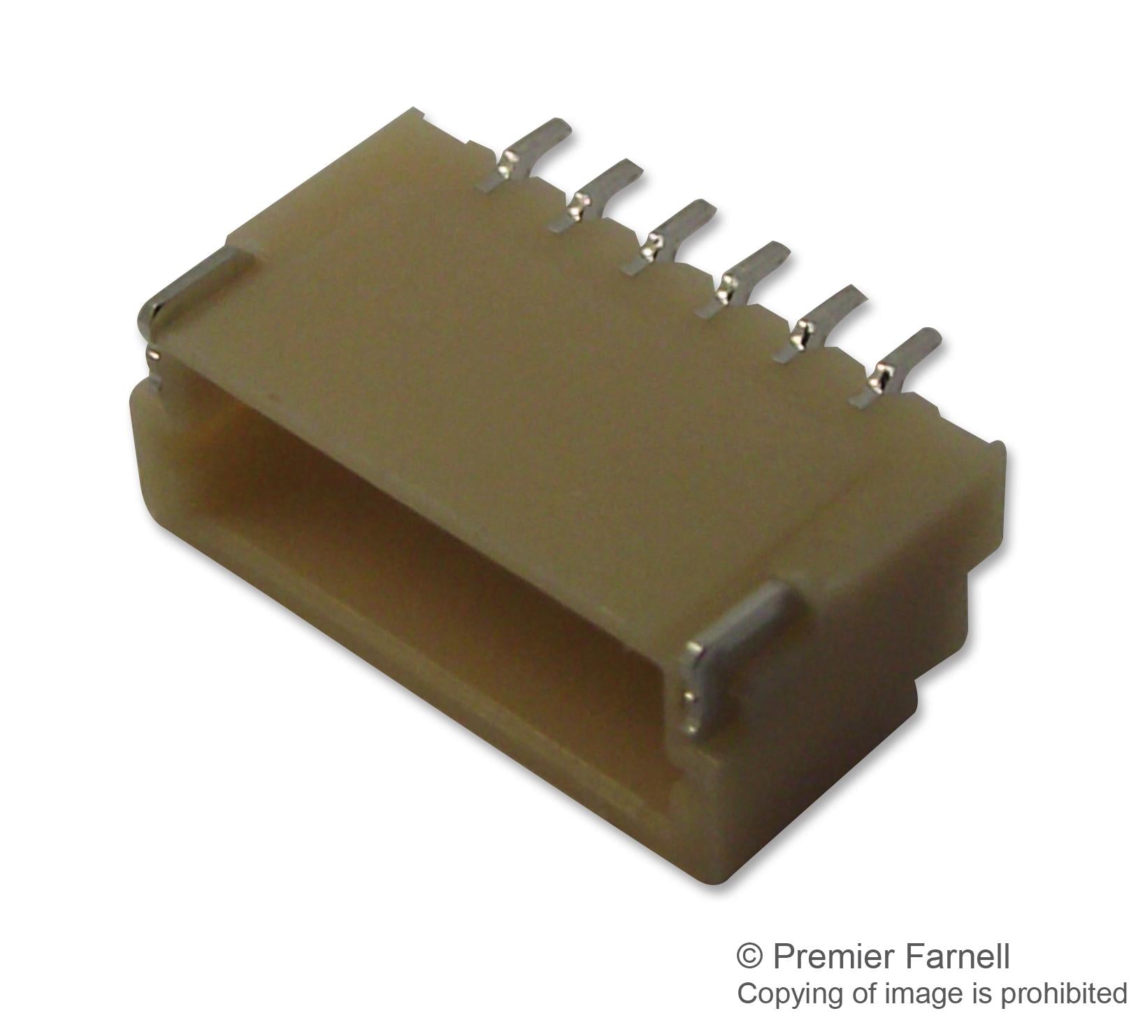 SM06B-SRSS-TB(LF)(SN) CONNECTOR, HEADER, SMT, R/A, 1MM, 6WAY JST (JAPAN SOLDERLESS TERMINALS)