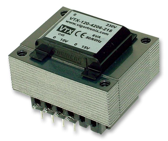 VTX-120-003-609 TRANSFORMER, 3VA, 2 X 9V VIGORTRONIX