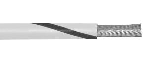 1857 WB001 HOOK-UP WIRE, 18AWG, WHT/BLK, 305M ALPHA WIRE