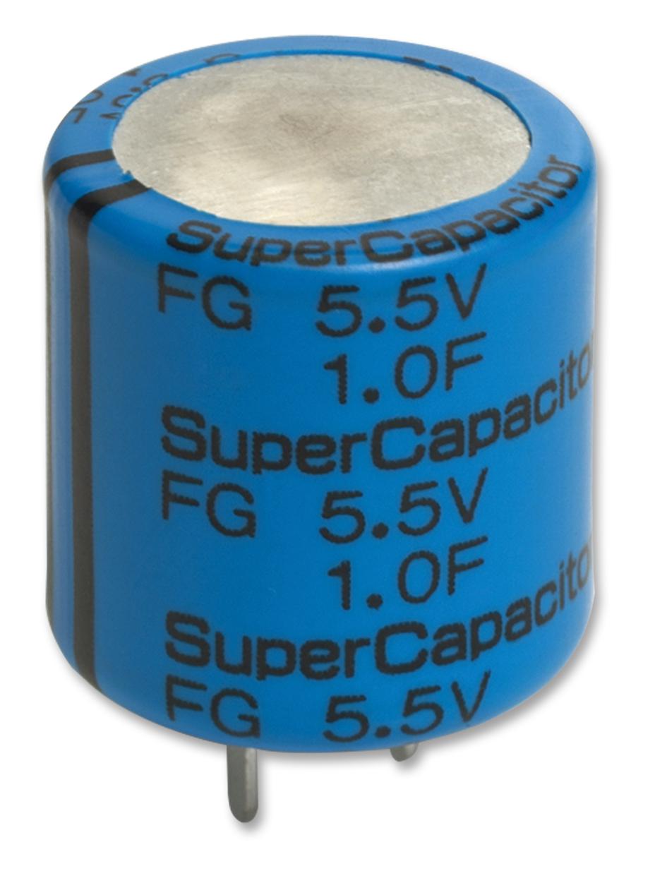 FG0H225ZF CAP, 2.2F, 5.5V, SUPER, RADIAL KEMET