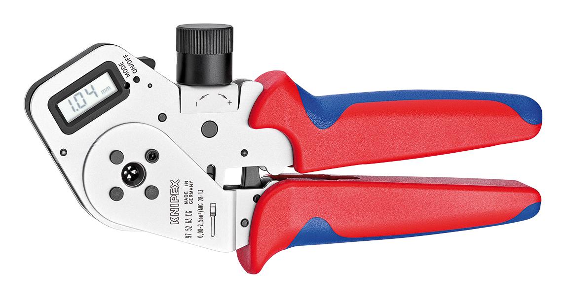 97 52 63 DG DIGITAL CRIMPING TOOL, FOUR MANDREL KNIPEX