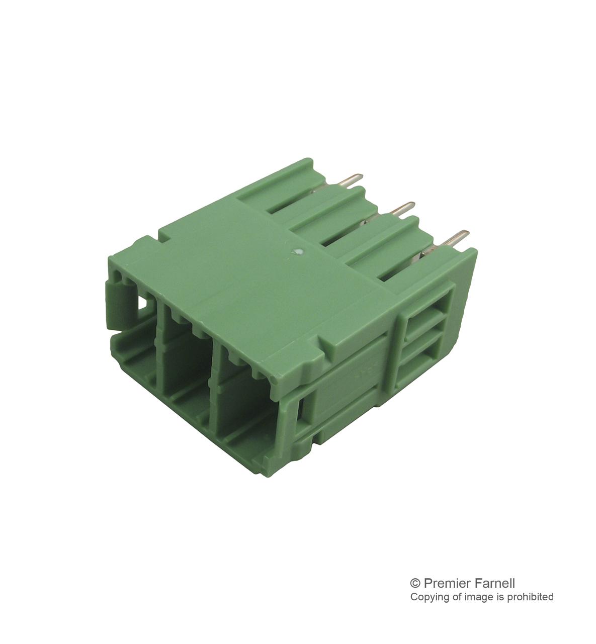 PCV 5/3-G-7.62 HEADER, SLIDELOCK, 7.62MM, 3WAY PHOENIX CONTACT