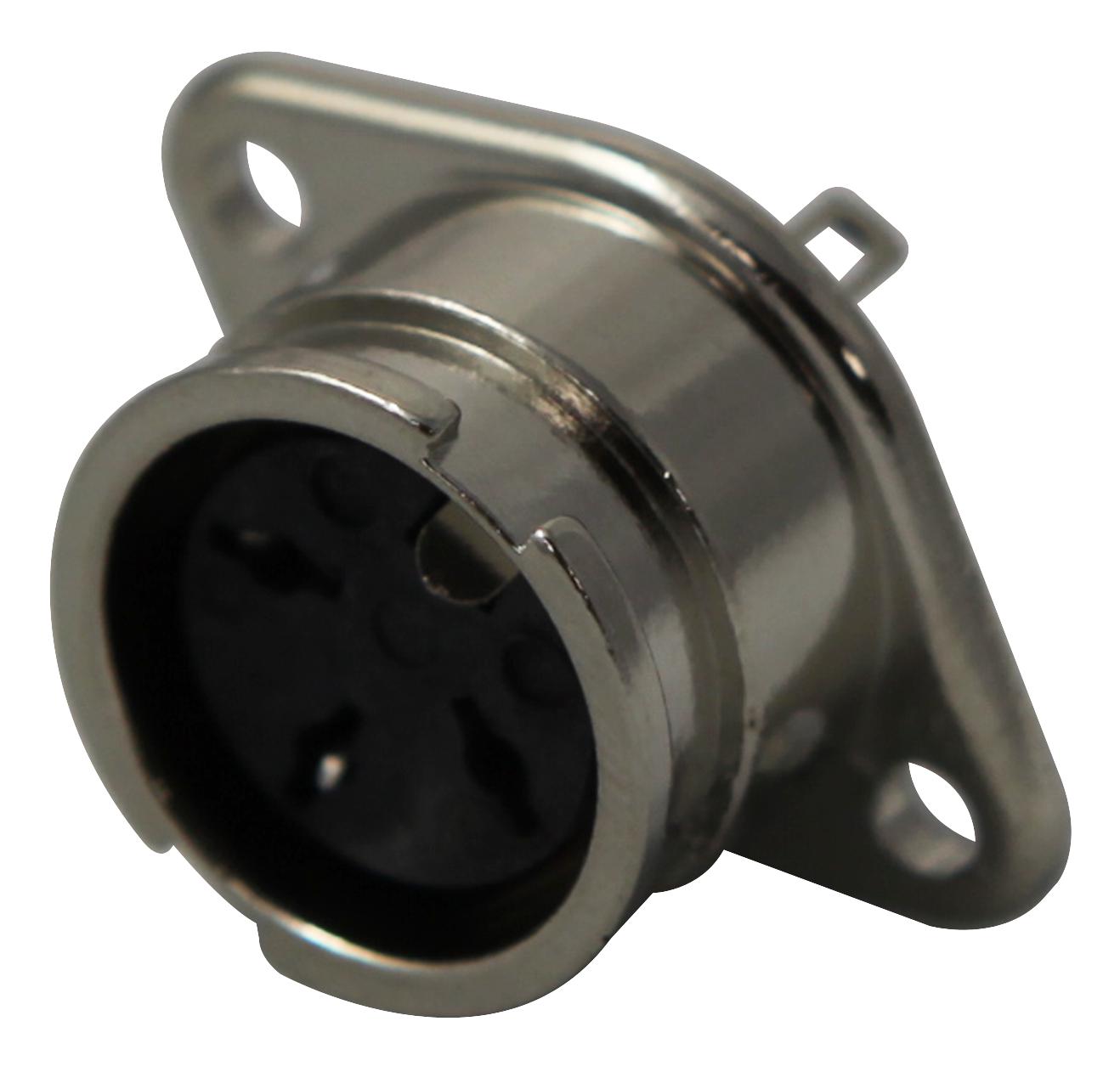 0107 03 SOCKET, CHASSIS, DIN, BAYONET, 3WAY LUMBERG