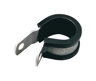 ALU12C-ALUCR-NABK-C1 CABLE P-CLIP, AL/CR, BLACK, 15.9MM,PK100 HELLERMANNTYTON