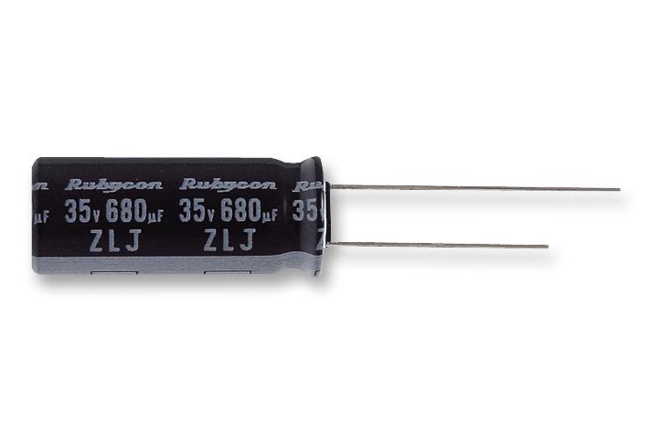 25ZLJ1000M10X20 CAP, 1000µF, 25V, 20% RUBYCON