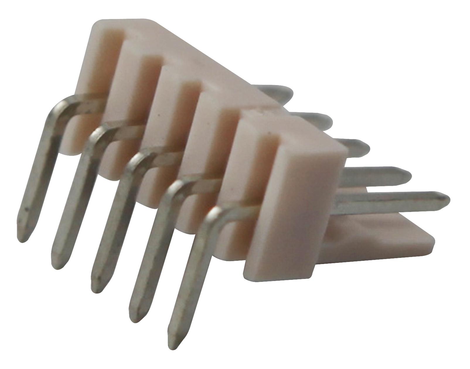 61900511021 HEADER, 2.54MM, R/A, B/LOCKING, 5WAY WURTH ELEKTRONIK