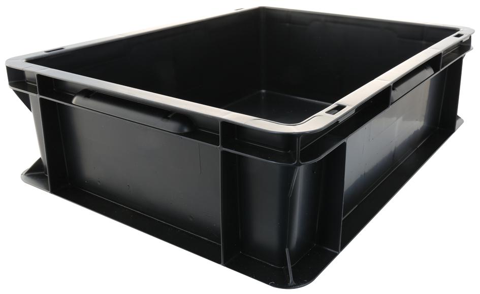 EF4120PPL TOTE BOX CONDUCTIVE 400X300X120MM SSI SCHAEFER