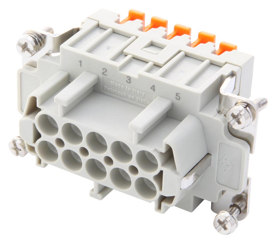 CSHF10 INSERT, FEMALE, 10P+E, 16A, 500V ILME