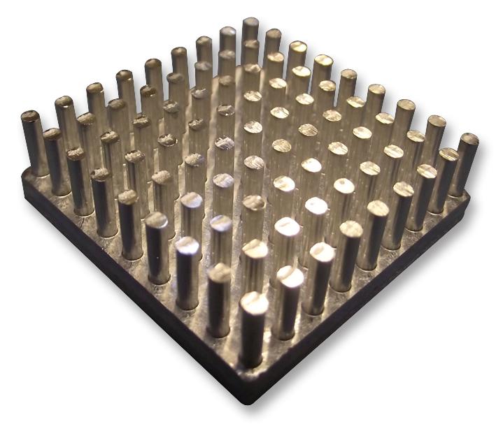 ICK S 32 X 32 X 10 LED HEATSINK, WITH PINS, SQUARE FISCHER ELEKTRONIK