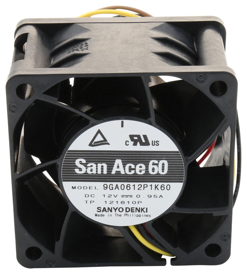9GA0612P1K60 FAN,  LOW POWER,  60X38MM, 12V SANYO DENKI