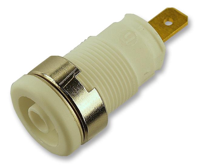 972355107 SOCKET, 4MM, SAFETY, WHITE, MVL S HIRSCHMANN TEST AND MEASUREMENT
