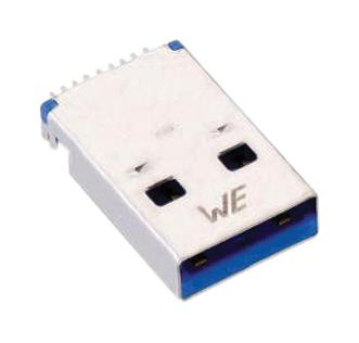 692112030100 USB, 3.0 TYPE A, PLUG, SMT, WITH CLIP WURTH ELEKTRONIK