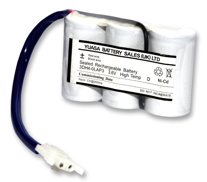 3DH4-0LAP3 BATTERY,3 X D,NI-CAD,4AH,3.6V YUASA
