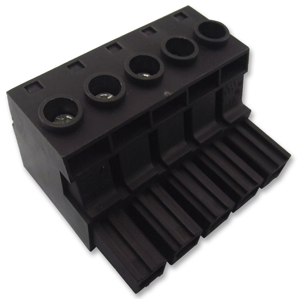 1924570000 TERMINAL BLOCK, PLUGGABLE, 5POS, 6AWG WEIDMULLER
