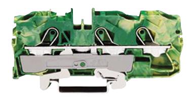2010-1307 TERMINAL BLOCK, DIN RAIL, 3POS, 12AWG WAGO
