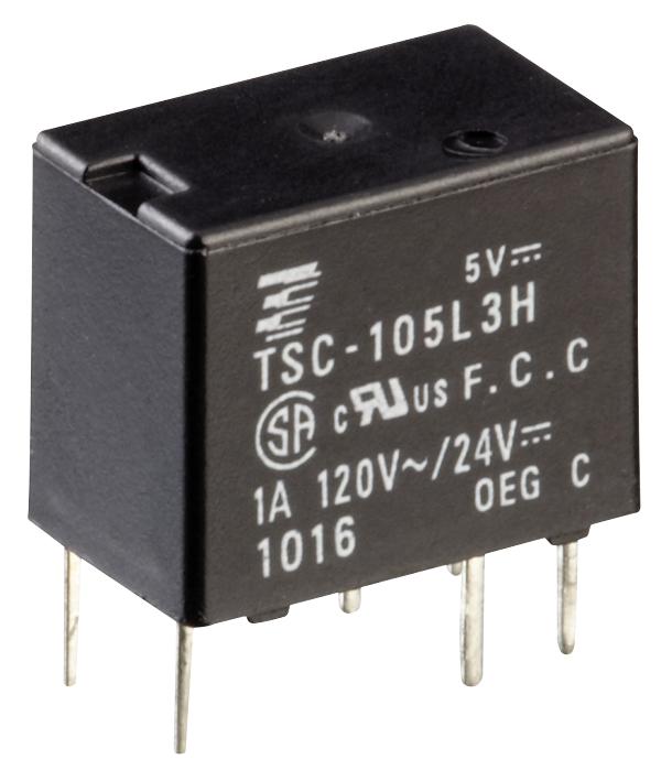 TSC-124L3H RELAY, SIGNAL, SPDT, 120VAC, 24VDC, 1A OEG - TE CONNECTIVITY