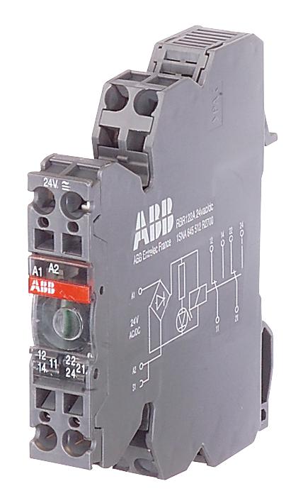 1SNA645040R1500 RELAY, DPDT, 250VAC, 8A ABB