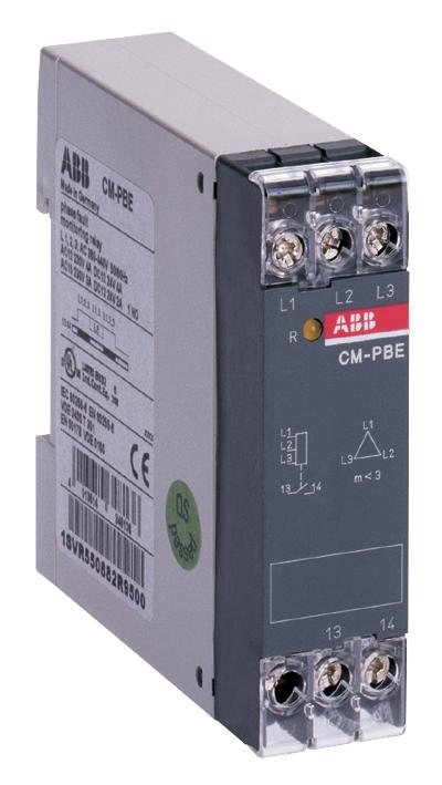 1SVR550882R9500 RELAY, 3 PH, SPST-NO, 220VAC, 440VAC ABB