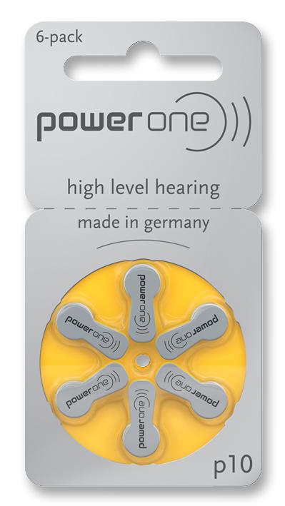 4610210416 BATTERY, ZINC AIR, P10, PK6 VARTA