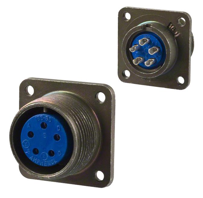 97-3102A20-8S CIRCULAR, SIZE 20, 6WAY, SKT AMPHENOL