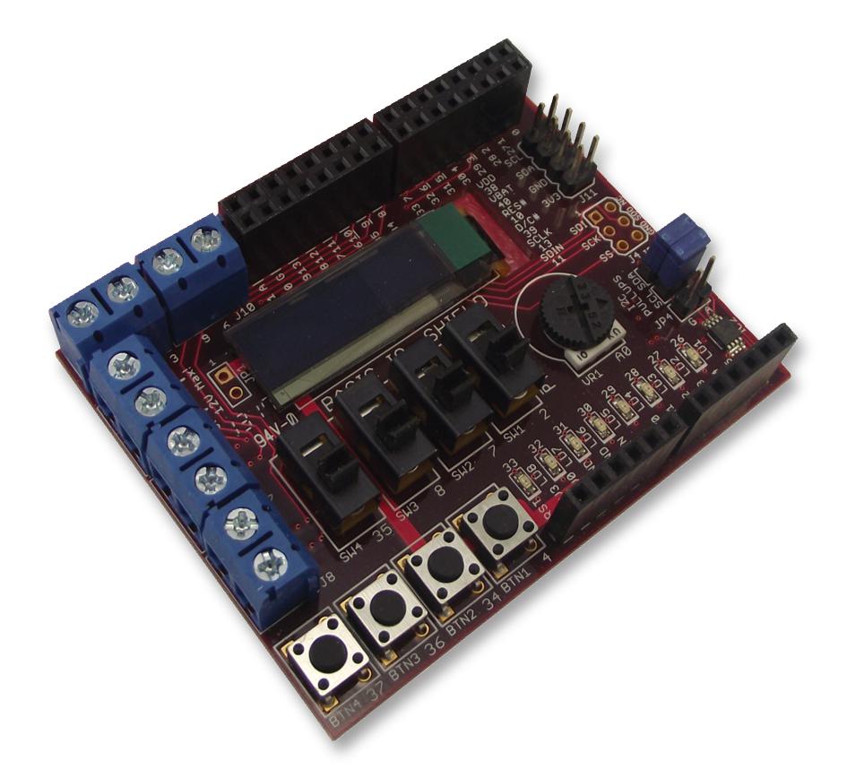 TDGL005 CHIPKIT, I/O SHIELD, UNO32, MAX32 MICROCHIP