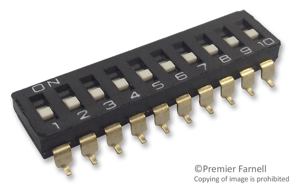 A6S5101H SWITCH, DIP, 5 WAY, UNSEALED OMRON