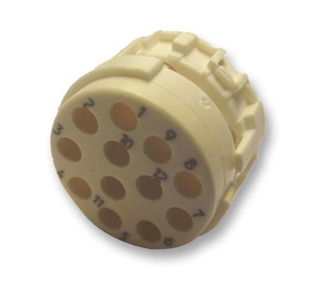 SAI-M23-SE-12 INSERT, M23, 12 WAY, PIN WEIDMULLER