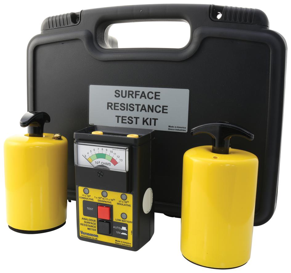 222635 ANALOGUE SURFACE RESISTANCE TEST KIT DESCO EUROPE (FORMERLY VERMASON)