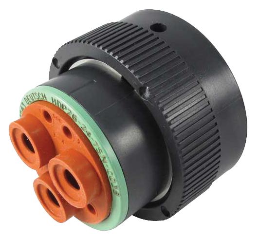 HDP26-24-7SN-C038 PLUG, HDP POWER,  7WAY, SKT DEUTSCH - TE CONNECTIVITY