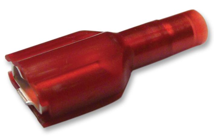 19002-0002 FEMALE DISCONNECT, 6.35MM, 22-18AWG, RED MOLEX
